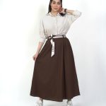 دامن کلوش نخی لنین